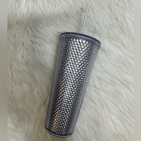 STARBUCKS NWT 2019 Holiday Season Bling Platinum Cold Cup - Picture 2 of 4